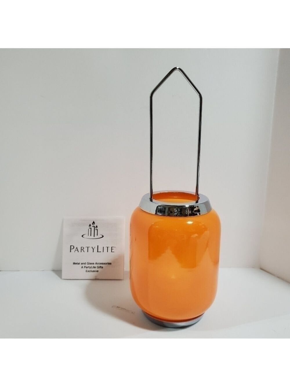 NIB Partylite Tangerine Tealight lantern P7936 (2 available)